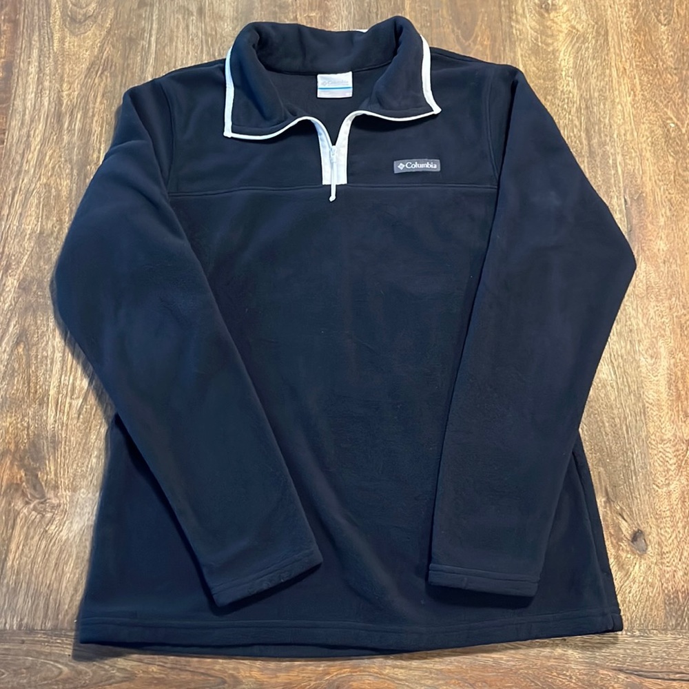 Large Black Colombia Quarter-Zip fleece